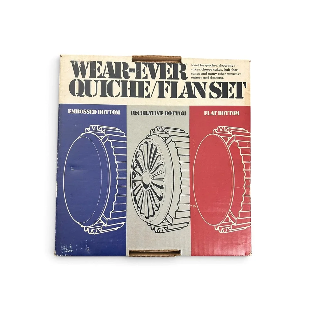 Vintage Wear-Ever Quiche and Flan Set with Original Box